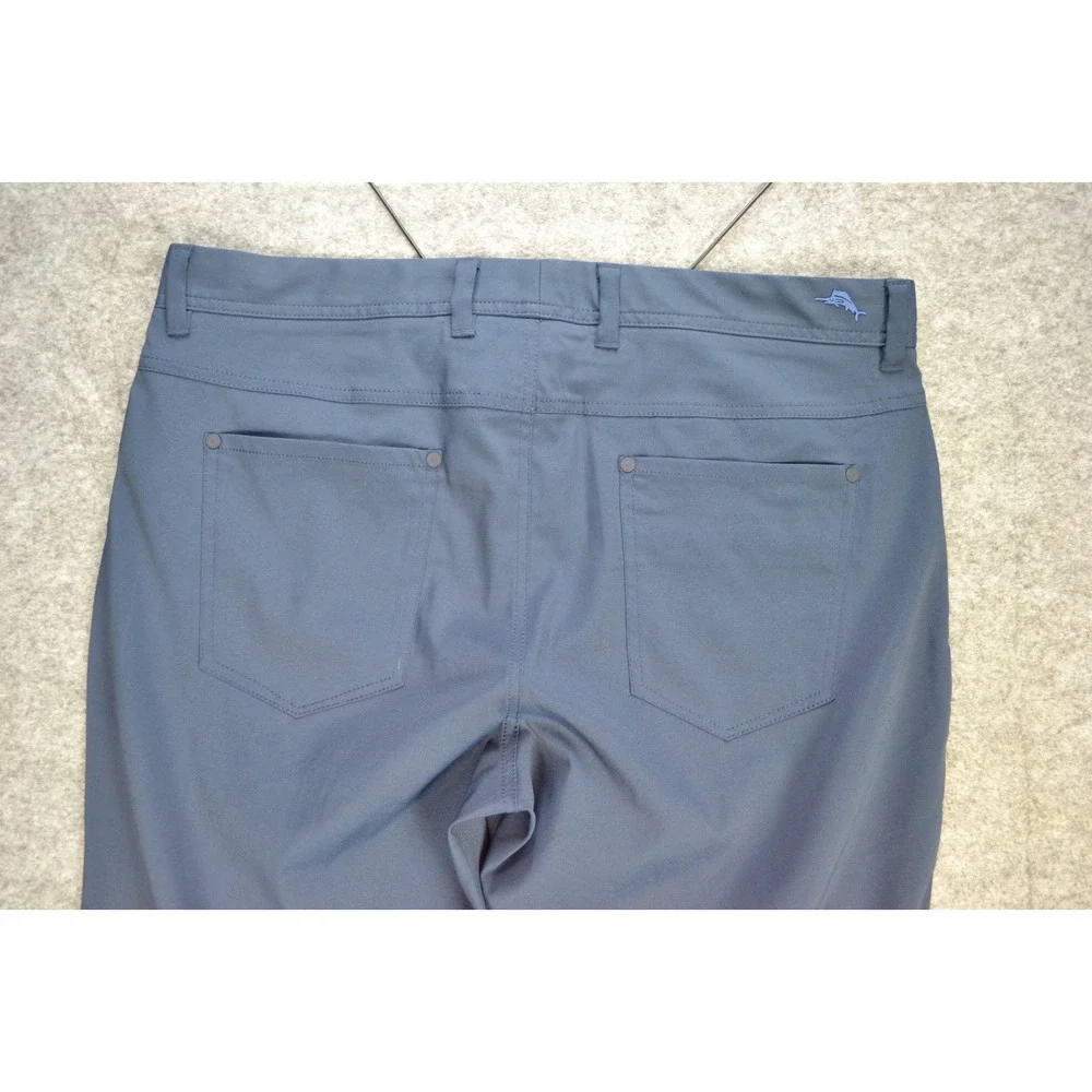 Tommy Bahama Island Zone Performance Pants Men 38x33 Tag-36x34 Navy Blue Stretch
